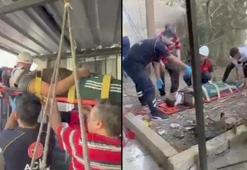 Epilepsi nöbeti geçiren talihsiz adam 4. kattan toprak zemine çakıldı