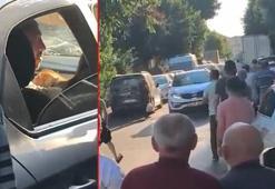 Küçükçekmece’de dehşet! Araçtaki kadının çığlığına çevredekiler koştu