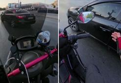 Kuryeden insanlık dersi! Trafiğin ortasında fenalaşan sürücü için bir an bile tereddüt etmedi