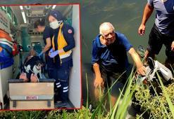 Köpeği, ırmağa düşen yaşlı adamın yanından bir an olsun ayrılmadı