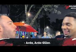 Kolombiyalı gençler Türk futbolculara selam gönderdi