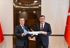 Cumhurbaşkanı Yardımcısı Yılmaz, AJet Genel Müdürü Sarp'ı kabul etti