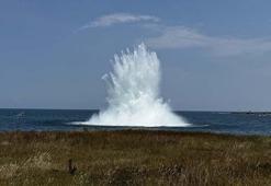 Karadeniz'de tehlike püskürtüldü! Ordu açıklarında bulunan mayın etkisiz hale getirildi