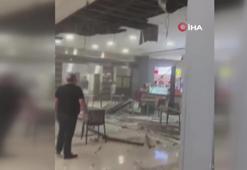 Beylikdüzü'nde alışveriş merkezinde tavan çöktü! 1 kişi yaralı