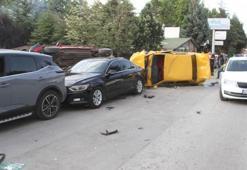 Makas atan ehliyetsiz sürücü ortalığı savaş alanına çevirdi