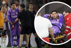 Galatasaray - Admira Wacker maçında korkutan sakatlık! Batuhan Şen endişelendirdi