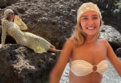 Melisa Döngel'in yeni tatil rotası! Bu kez sarılar içinde poz verdi