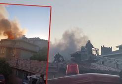 Üsküdar’da korku dolu anlar! Mangal yapmak isterken çatı katını yaktı
