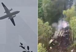 49 kişiyi taşıyan Rus yolcu uçağının enkazı alevler içinde bulundu!