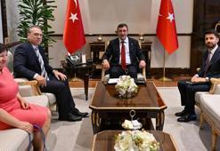 Cumhurbaşkanı Yardımcısı Yılmaz, AB Türkiye Delegasyonu Başkanı Ossowski ile bir araya geldi