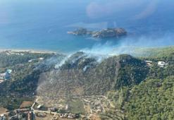Muğla'nın Ortaca İlçesi Sarıgerme Mahallesi'nde orman yangını