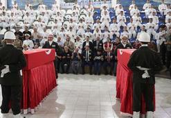 Hatay'da şehit erler Hayrullah Halit Karaman ve Semih Erdoğan törenle memleketlerine uğurlandı