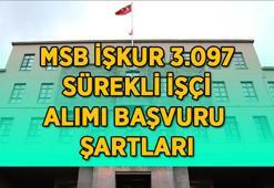 MSB İŞKUR 3097 SÜREKLİ İŞÇİ ALIMI BAŞVURU EKRANI | Milli Savunma Bakanlığı 3097 sürekli işçi alımı başvuru şartları neler? İşte alım yapılacak meslek grupları...