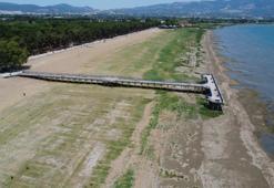 İznik Gölü'nde büyük çekilme! Görüntü tedirgin etti