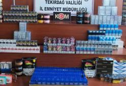 Tekirdağ'da kaçakçılık operasyonu: Binlerce kaçak ürün ele geçirildi