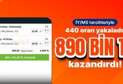 Misli’de haftanın kuponu… İY/MS tercihleriyle 440 oran yakaladı, 890 bin TL kazandırdı!