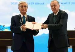 Tokayev'e Türkiye Cumhuriyeti Devlet Nişanı tevcih edildi