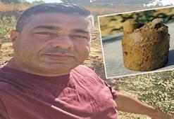 Zeytin bahçesinde buldu hemen ekiplere haber verdi! Fünye ile patlatıldı