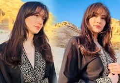 Burcu Özberk Mısır'dan paylaştı! Havuz başı pozları olay oldu