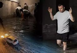 Ankara'da sağanak! Sokaklar göle döndü