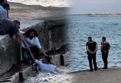 Yer: Samsun! Polisten kaçarken denize atladı
