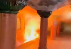 ABD'de banliyö treninde korkutan yangın: Yolcular son anda kurtuldu!