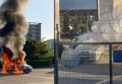 Diyarbakır'da bir sürücü, muayeneden geçemeyen aracını ateşe verdi