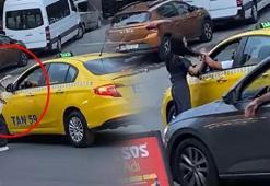 İstanbul'da taksici dehşeti! Tartıştığı genç kızı tek yumrukla bayılttı