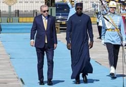 Cumhurbaşkanı Erdoğan, Senegal Başbakanı Sonko'yu resmi törenle karşıladı