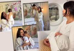 İlk kez anne olmuştu! Günler sonra mutlu aile pozlarını paylaştı
