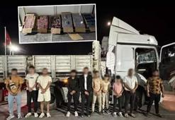 TIR'dan çıkanlara polis bile şaşırdı! Kıskıvrak yakalandılar
