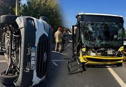 Beşiktaş'ta feci kaza! İETT otobüsü ile minibüs çarpıştı
