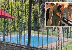 Korku dolu anlar! 4 yaşındaki Berra epilepsi nöbeti geçirdi havuza düştü