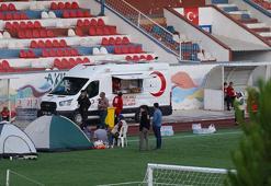 Türk Kızılay yangın ve deprem bölgesinde ekibiyle görevde