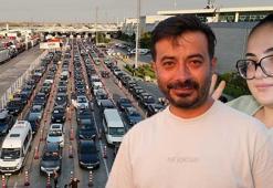Kilometrelerce araç kuyruğu oluştu! Dönüş yolunda gözyaşları: Kıymetini uzak kalınca anlıyorsunuz