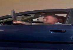 Görenleri dehşete düşürdü! Ankara'da protokol yolunda elindeki kılıcı camdan savurdu