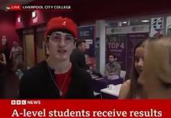 İngiliz öğrenci BBC canlı yayınında kanala 'soykırım ortağı' dedi, yayın kesildi!