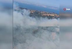 Kocaeli'de ormanı yangını nedeniyle Akçat köyü boşaltılıyor