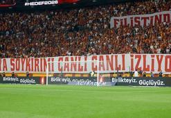 Galatasaray ve Fatih Karagümrük taraftarından Filistin mesajı!
