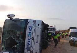 Kuzey Marmara Otoyolu'nda feci kaza! Yolcu otobüsü devrildi: 4 ölü, 26 yaralı