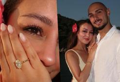 Evlilik yolunda adım! İşte ilk kareler: Asena Atalar ve Ahmed Kutucu nişanlandı