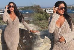 Çiçeği burnunda anne Sahra Işık Aybirdi'den yeni pozlar! Fit haliyle dikkat çekti