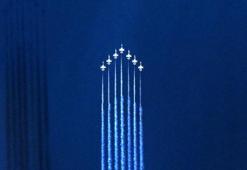 Türk Yıldızları’nın Beyşehir uçuşu, Göktürk uydusu tarafından görüntülendi