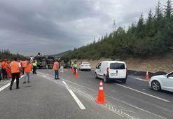 Anadolu Otoyolu'nda kaza! İstanbul yönü trafiğe kapandı