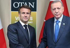 Cumhurbaşkanı Erdoğan, Macron ile görüştü