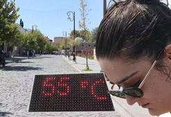 Termometreler 55'i gösterdi! Kentte sokaklar boşaldı