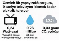 Gemini her sorguda 0.26 ml su harcıyor