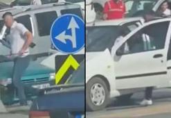 Trafikte ‘erkeklik’ gösterisi