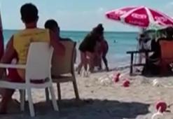 Büyükçekmece'de plaj keyfi kabusa döndü! 'Sigara dumanı' kavgasında kolunu ısırdı