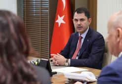 Bakan Kurum, Aydın Valisi Canbolat ve beraberindeki heyeti kabul etti